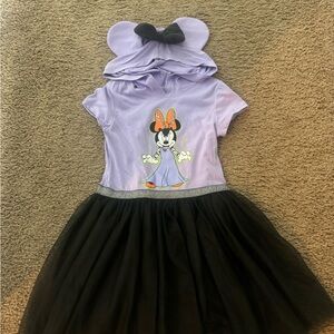 Minnie halloween tutu dress with hoodie